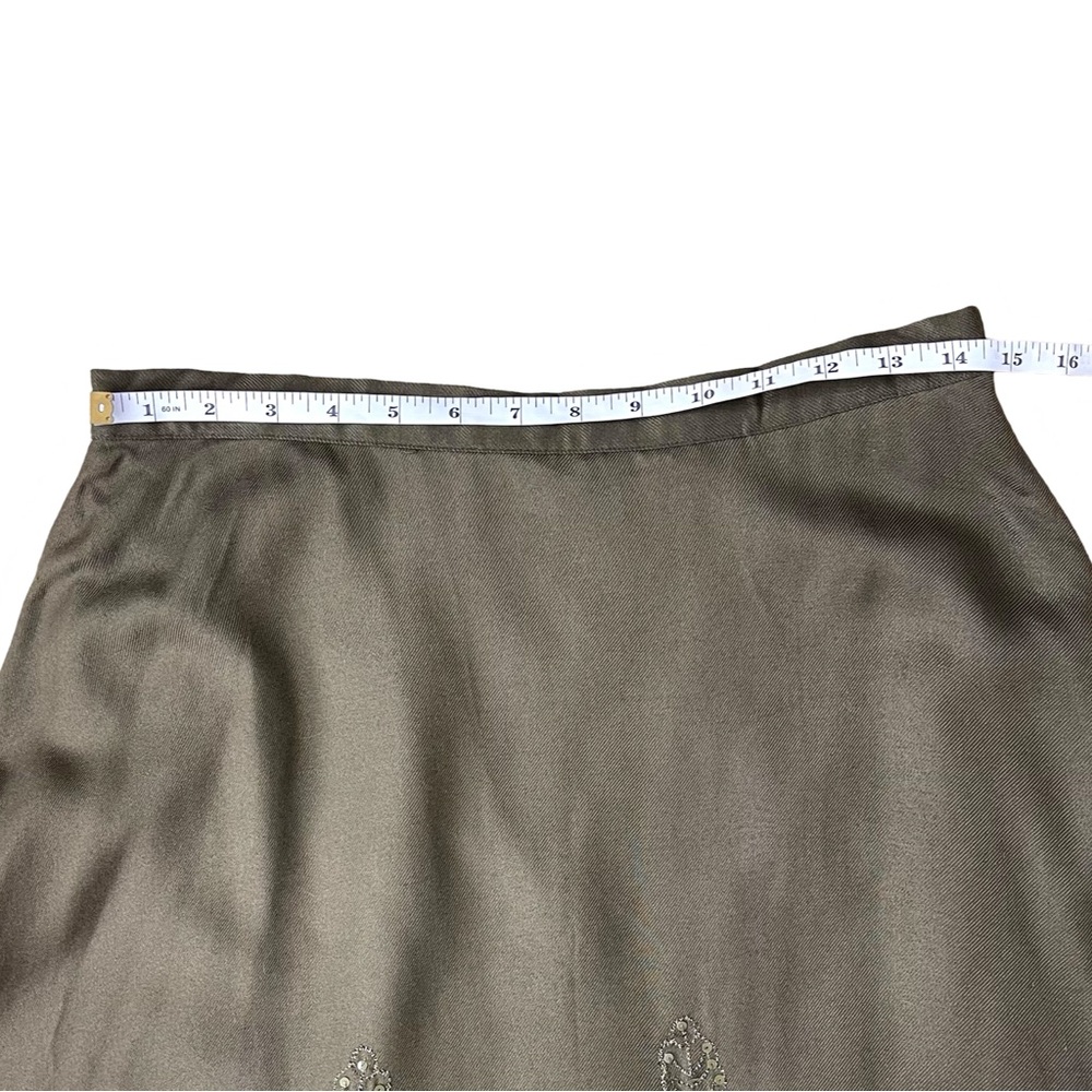 Coldwater Creek embroidered Metallic Maxi skirt Boho Peasant Cottagecore Fairy - Picture 6 of 10